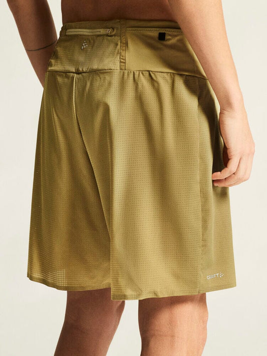 Men's Pro Trail Running Shorts - Khaki Craft Sportswear NA