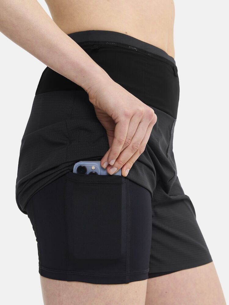 Women's Pro Trail Running Shorts - Black Craft Sportswear NA