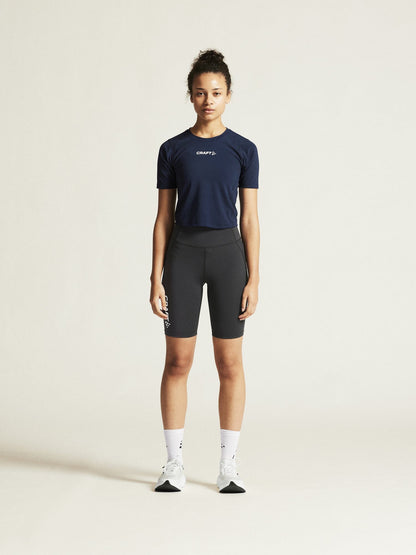 Women's Rush 2.0 Crop Tee - Navy Craft Sportswear NA
