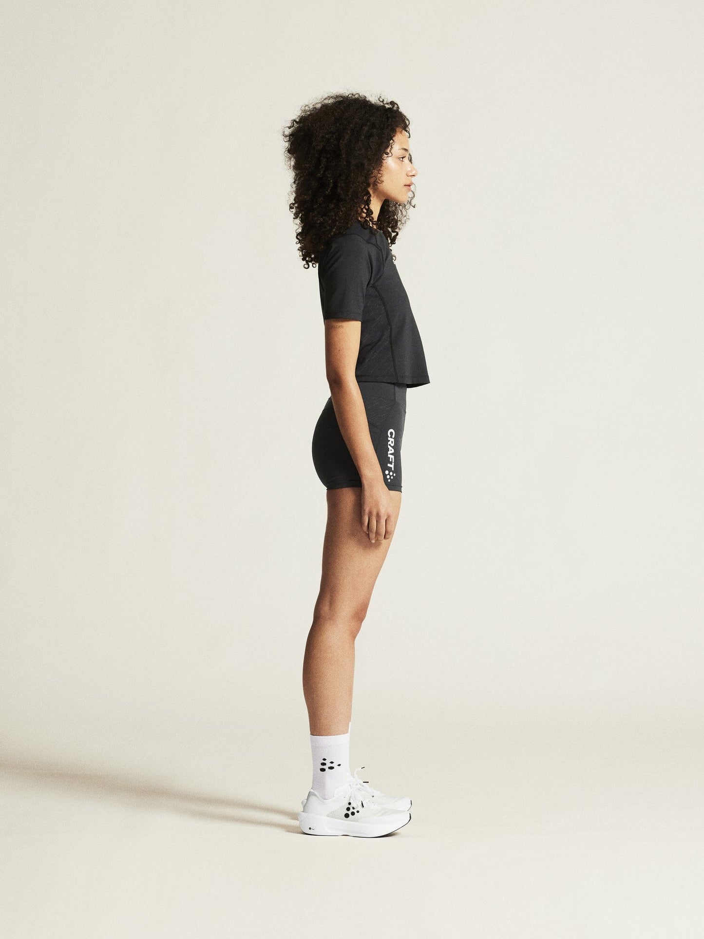 Women's Rush 2.0 Crop Tee - Black Women's Tops, T's, and Tanks Craft Sportswear NA