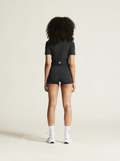 Women's Rush 2.0 Crop Tee - Black Women's Tops, T's, and Tanks Craft Sportswear NA