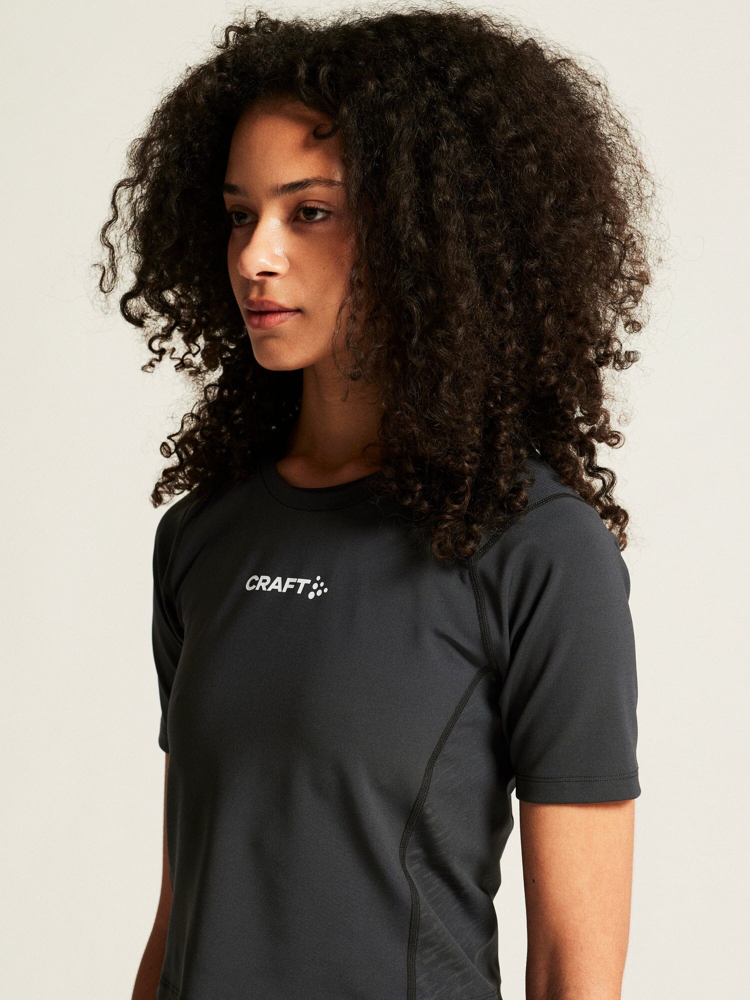 Women's Rush 2.0 Crop Tee - Black Women's Tops, T's, and Tanks Craft Sportswear NA