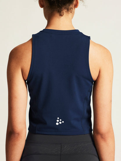 Women's Rush 2.0 Crop Singlet - Navy Craft Sportswear NA