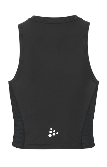 Women's Rush 2.0 Crop Singlet - Black Craft Sportswear NA