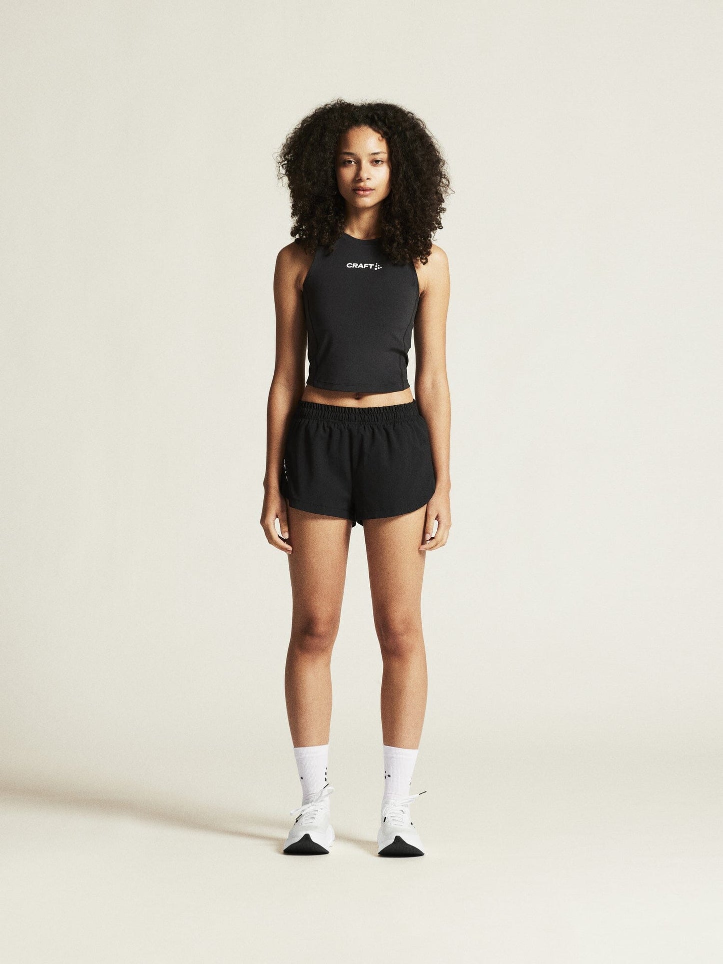 Women's Rush 2.0 Crop Singlet - Black Craft Sportswear NA