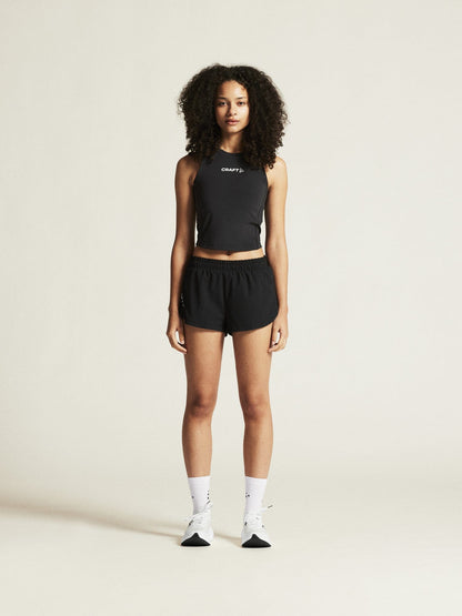 Women's Rush 2.0 Crop Singlet - Black Craft Sportswear NA