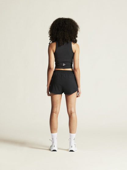 Women's Rush 2.0 Crop Singlet - Black Craft Sportswear NA
