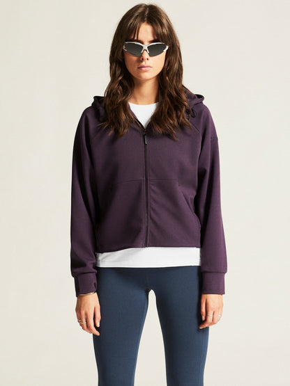 Women's ADV Join Full Zip Hoodie - DK Plum Craft Sportswear NA