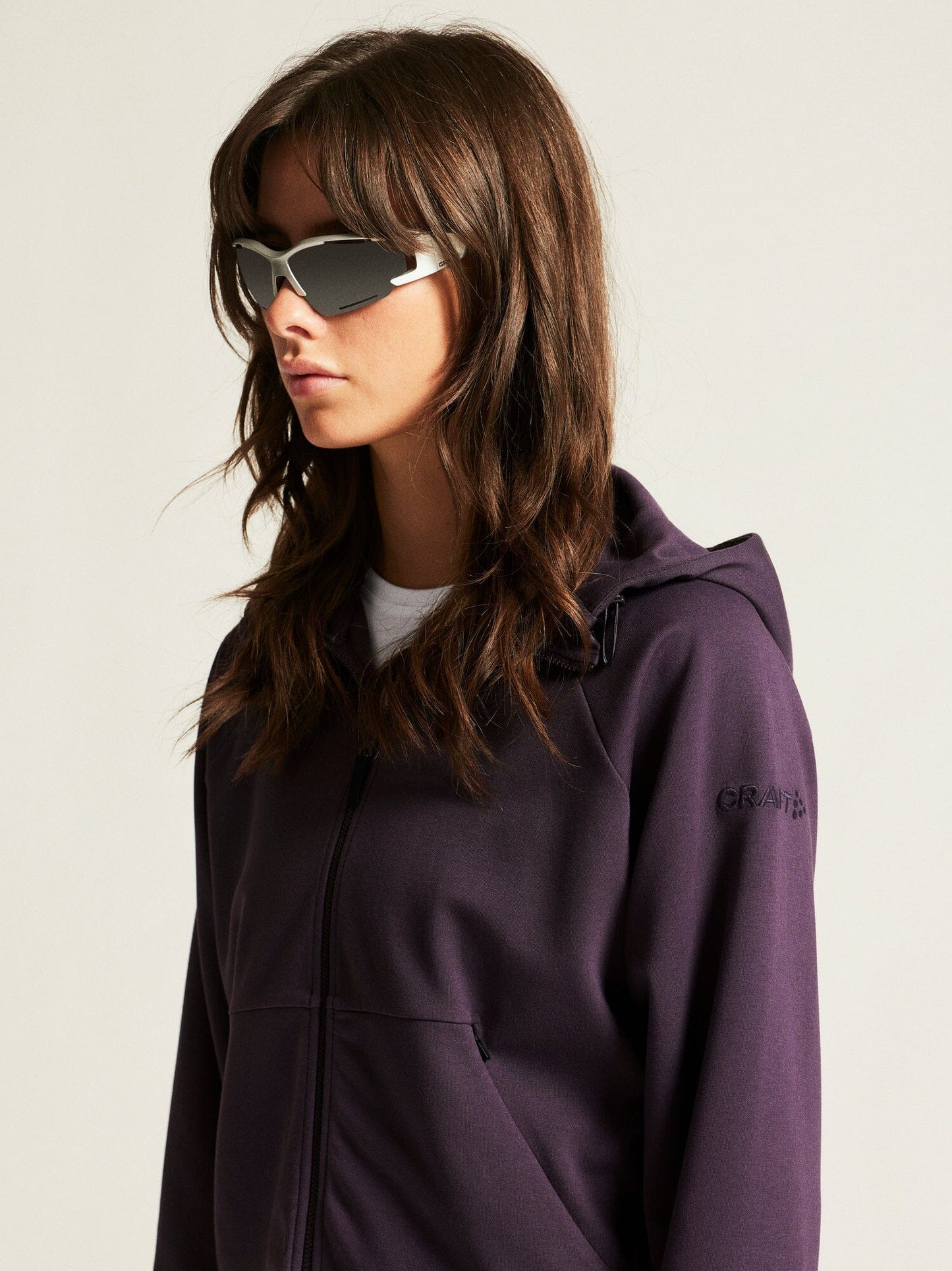 Women's ADV Join Full Zip Hoodie - DK Plum Craft Sportswear NA