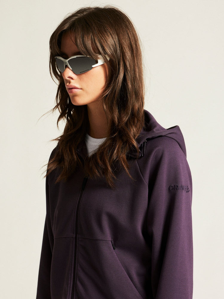 Women's ADV Join Full Zip Hoodie - DK Plum Craft Sportswear NA