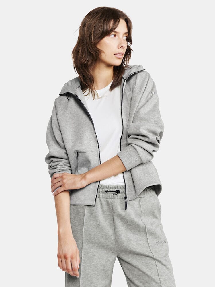 Women's ADV Join Full Zip Hoodie - Grey Melange Craft Sportswear NA