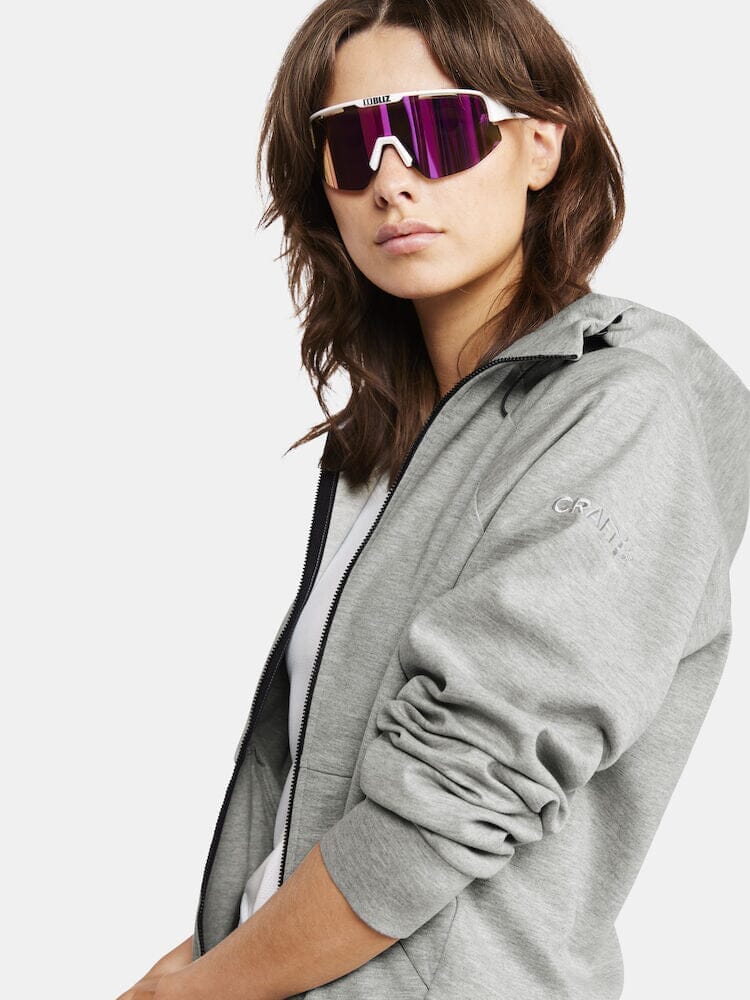 Women's ADV Join Full Zip Hoodie - Grey Melange Craft Sportswear NA