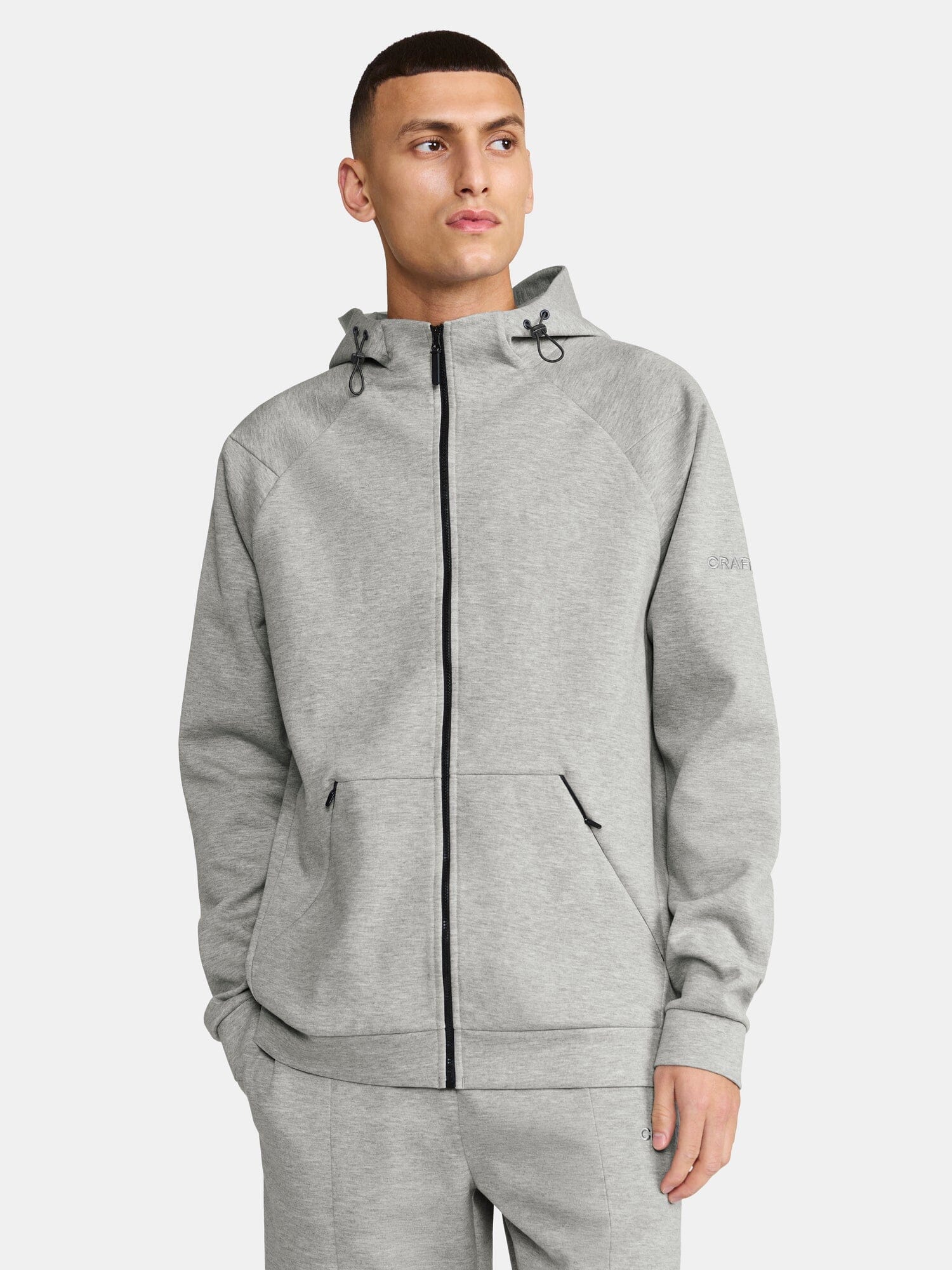 Men's ADV Join Full-Zip Hoodie - GREY MELANGE Craft Sportswear NA