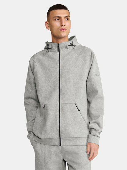 Men's ADV Join Full-Zip Hoodie - GREY MELANGE Craft Sportswear NA