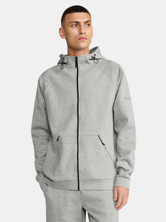Men's ADV Join Full-Zip Hoodie - GREY MELANGE Craft Sportswear NA