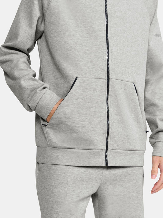 Men's ADV Join Full-Zip Hoodie - GREY MELANGE Craft Sportswear NA