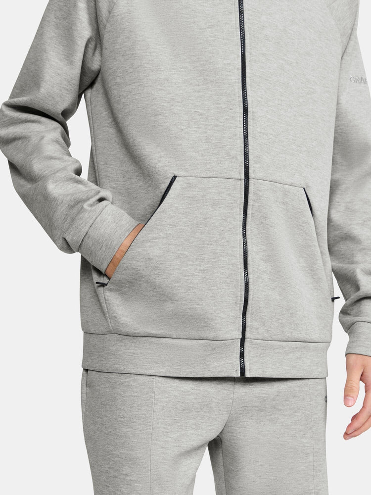 Men's ADV Join Full-Zip Hoodie - GREY MELANGE Craft Sportswear NA