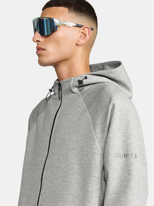 Men's ADV Join Full-Zip Hoodie - GREY MELANGE Craft Sportswear NA
