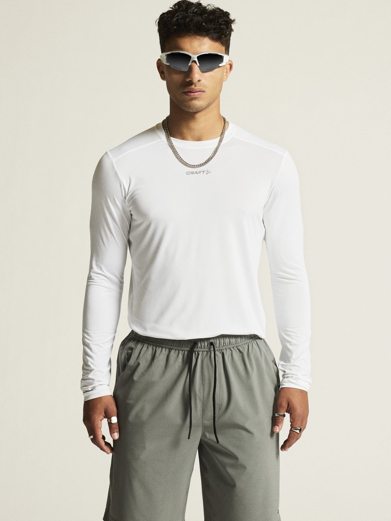 Men's ADV Essence Long-Sleeve Tee 2.0 - WHITE Craft Sportswear NA