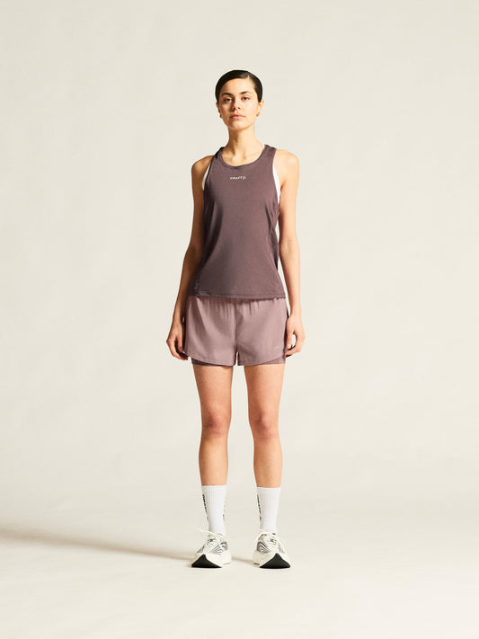 Women's ADV Essence Singlet 2.0 - Flint Women's Tops, T's, and Tanks Craft Sportswear NA