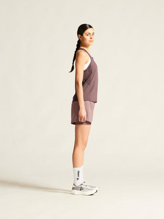Women's ADV Essence Singlet 2.0 - Flint Women's Tops, T's, and Tanks Craft Sportswear NA