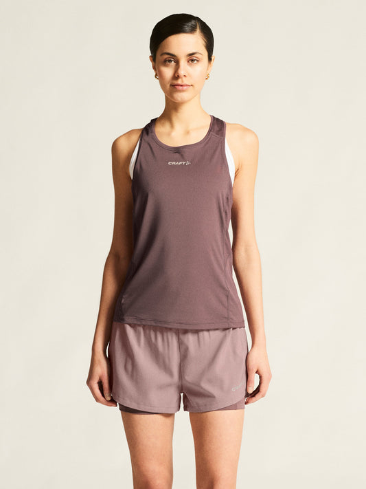 Women's ADV Essence Singlet 2.0 - Flint Women's Tops, T's, and Tanks Craft Sportswear NA