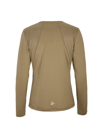 Women's ADV Essence LS Tee 2 - Taupe Craft Sportswear NA