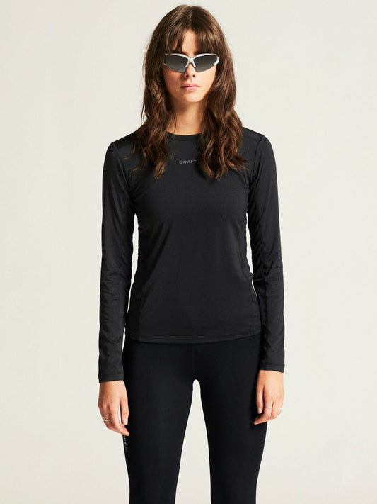 Women's ADV Essence Long Sleeve Tee 2.0 - Black Craft Sportswear NA
