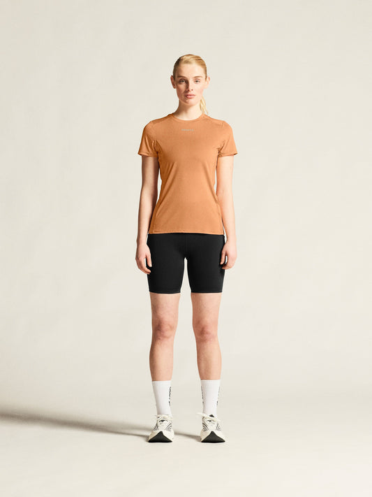Women's ADV Essence Tee 2 - Apricot Women's Tops, T's, and Tanks Craft Sportswear NA