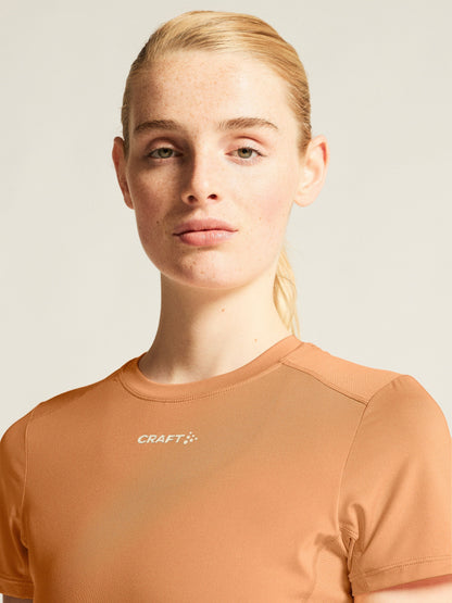 Women's ADV Essence Tee 2 - Apricot Women's Tops, T's, and Tanks Craft Sportswear NA