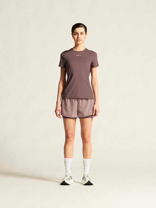 Women's ADV Essence Tee 2 - Flint Women's Tops, T's, and Tanks Craft Sportswear NA