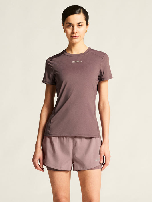Women's ADV Essence Tee 2 - Flint Women's Tops, T's, and Tanks Craft Sportswear NA
