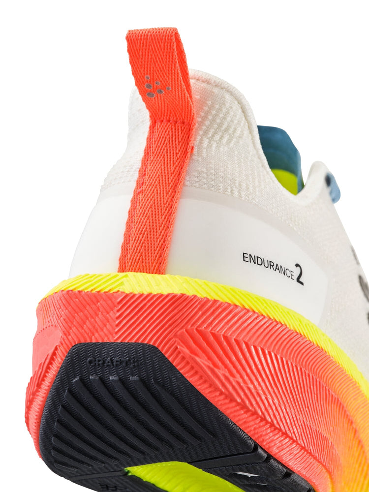 Men's Endurance 2 Running Shoe - Ash White/Shock Footwear Craft Sportswear NA