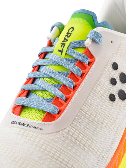 Men's Endurance 2 Running Shoe - Ash White/Shock Footwear Craft Sportswear NA