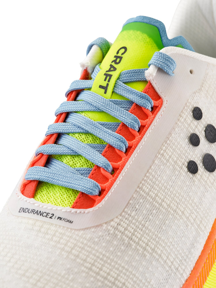 Men's Endurance 2 Running Shoe - Ash White/Shock Footwear Craft Sportswear NA