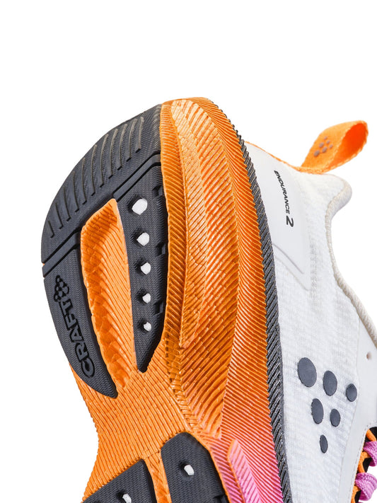 Women's Endurance 2 Running Shoe - Ash White/Fuchsia Footwear Craft Sportswear NA