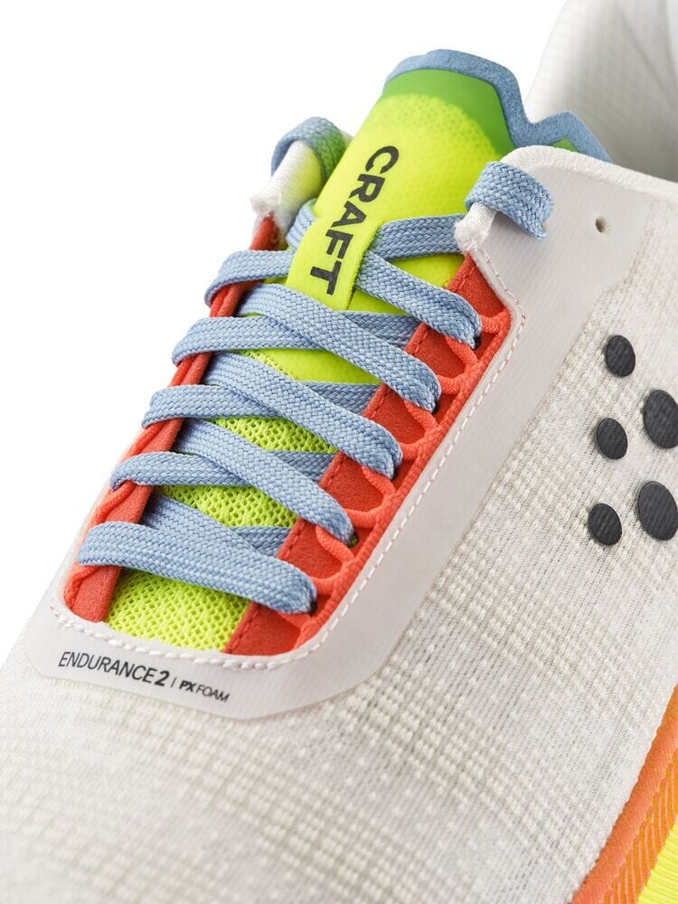 Women's Endurance 2 Running Shoe - Ash White/Shock Footwear Craft Sportswear NA