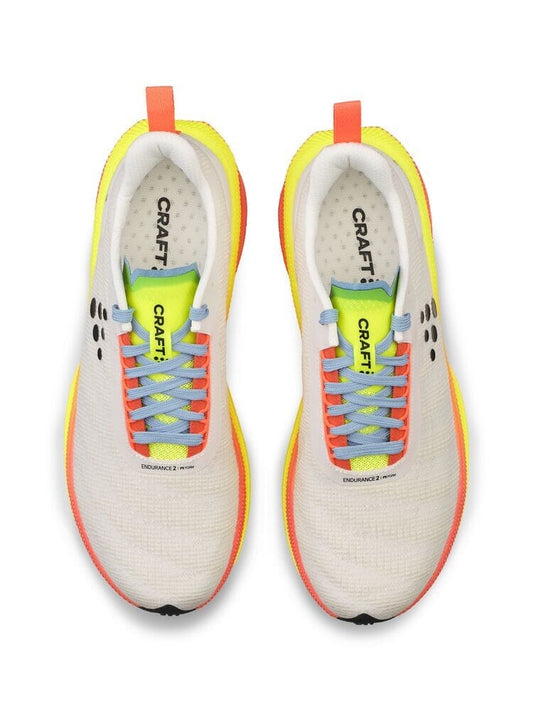 Women's Endurance 2 Running Shoe - Ash White/Shock Footwear Craft Sportswear NA