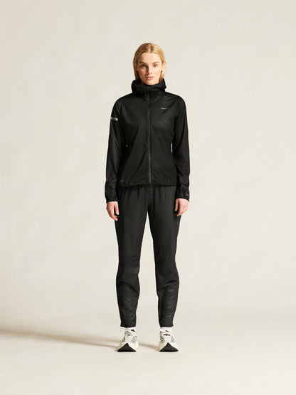 Women's Pro Hydro Lightweight Jacket - Black/Black Women's Jackets and Vests Craft Sportswear NA
