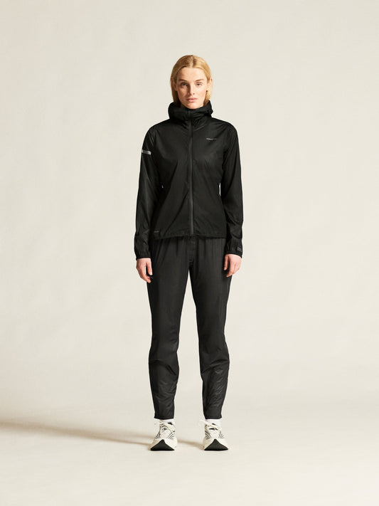 Women's Pro Hydro Lightweight Jacket - Black/Black Women's Jackets and Vests Craft Sportswear NA
