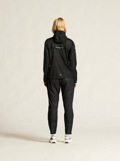 Women's Pro Hydro Lightweight Jacket - Black/Black Women's Jackets and Vests Craft Sportswear NA