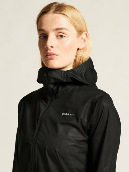 Women's Pro Hydro Lightweight Jacket - Black/Black Women's Jackets and Vests Craft Sportswear NA