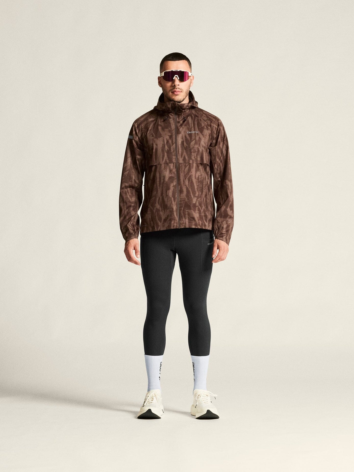 Men's Pro Hydro Running Jacket 3 - PRUNE/MULTI Craft Sportswear NA