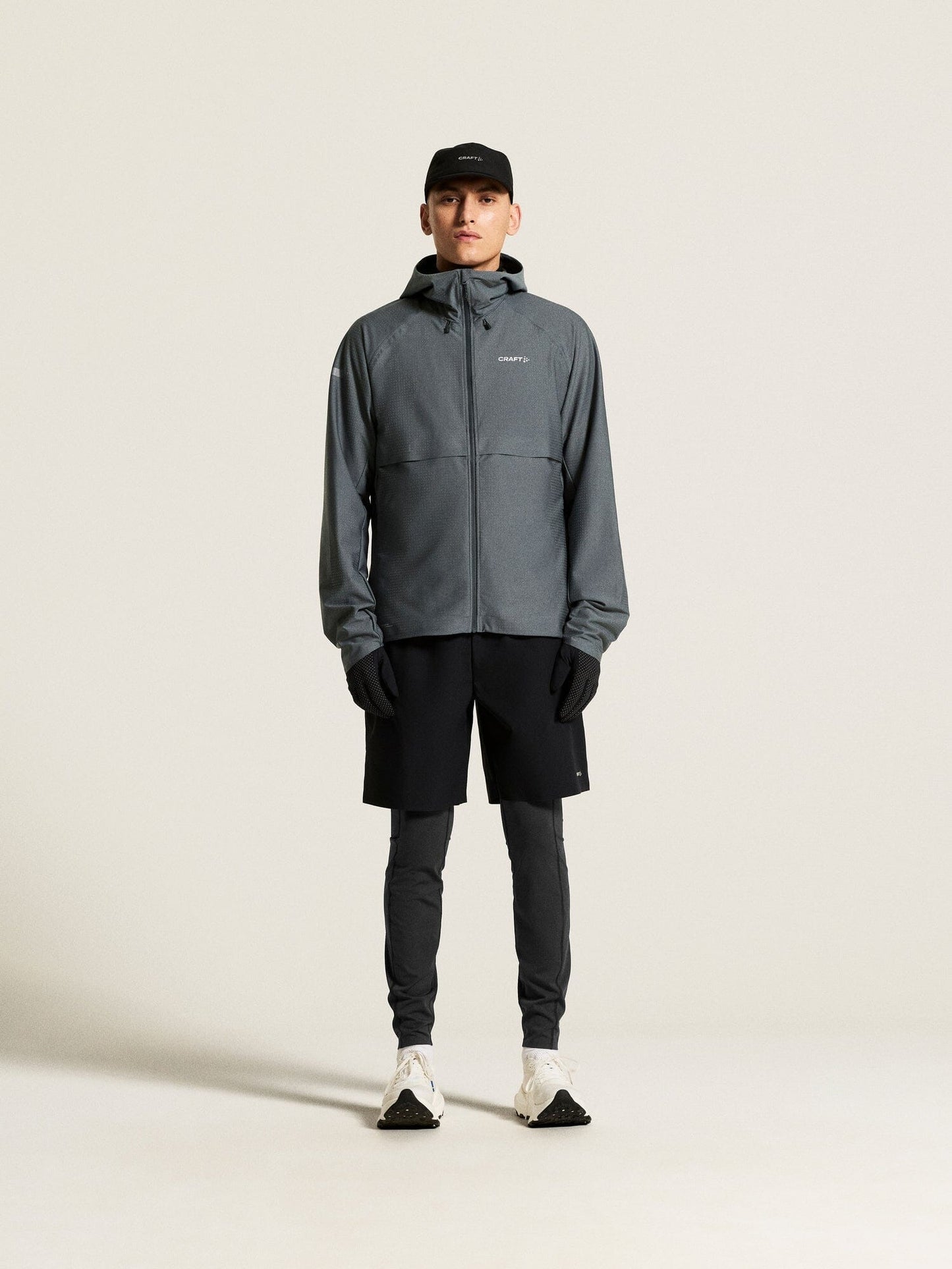 Men's Pro Hydro Running Jacket 3 - Norit/Grey Craft Sportswear NA