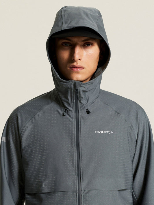 Men's Pro Hydro Running Jacket 3 - Norit/Grey Craft Sportswear NA