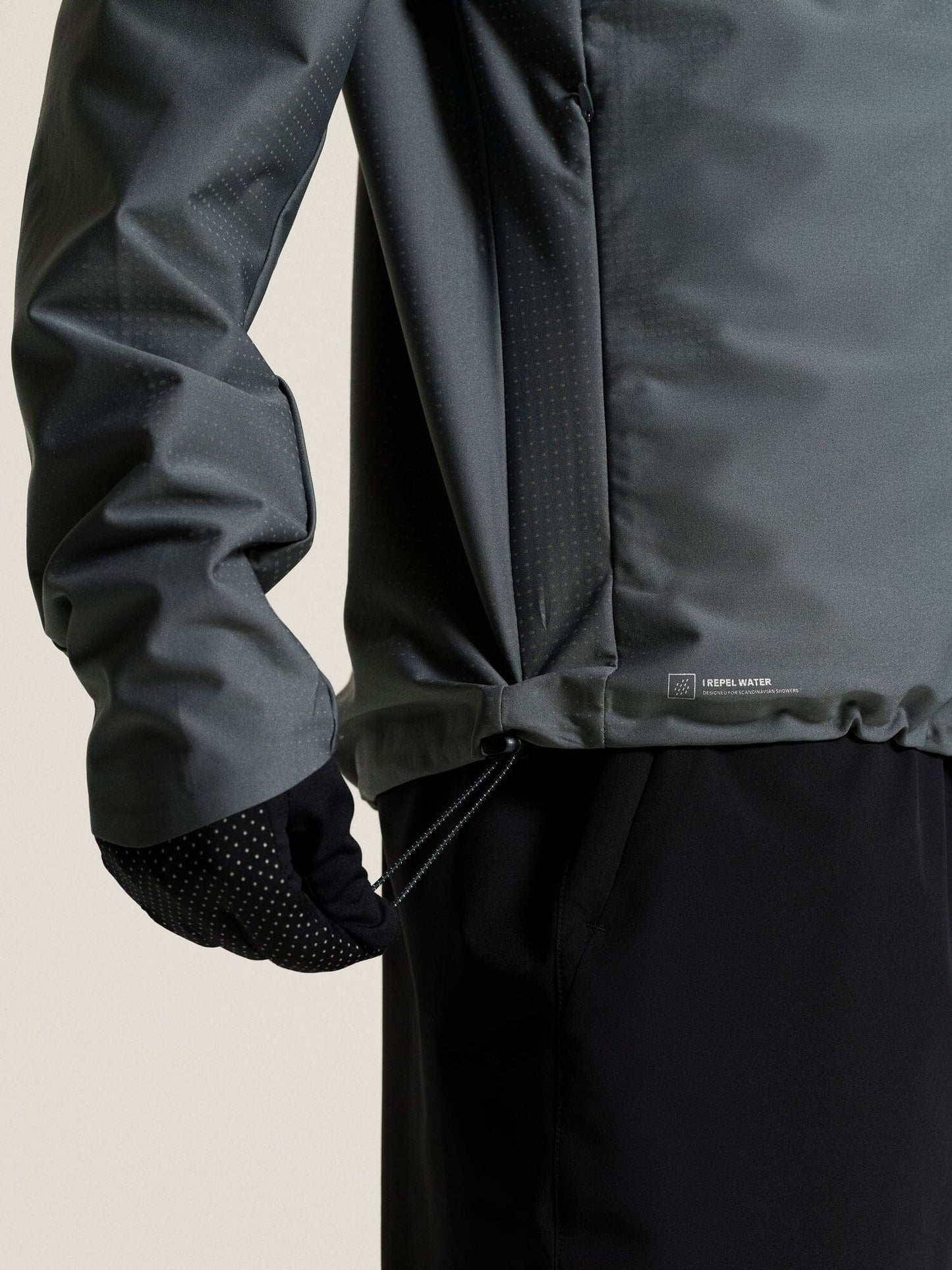 Men's Pro Hydro Running Jacket 3 - Norit/Grey Craft Sportswear NA