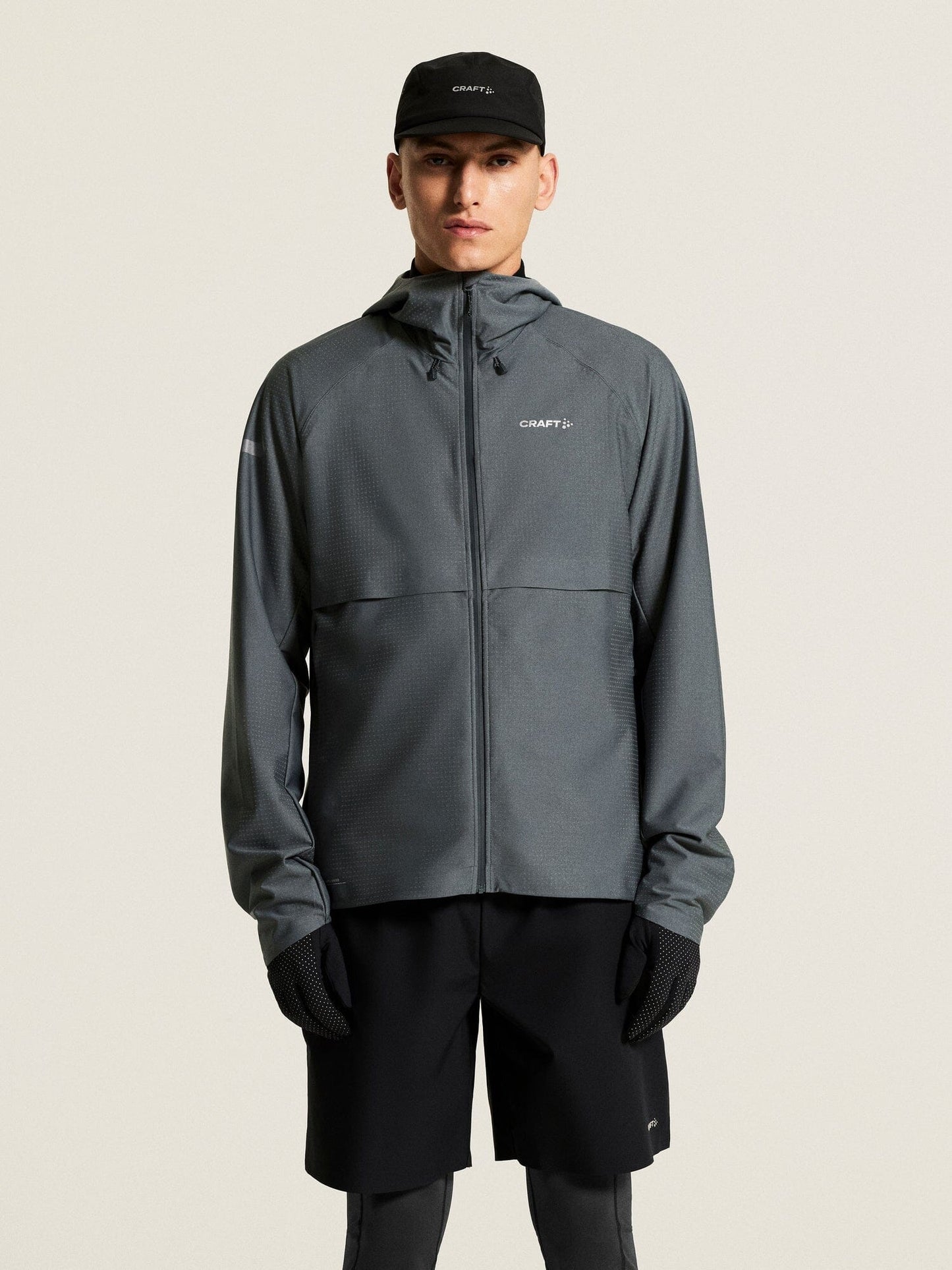 Men's Pro Hydro Running Jacket 3 - Norit/Grey Craft Sportswear NA