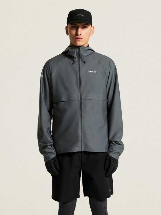 Men's Pro Hydro Running Jacket 3 - Norit/Grey Craft Sportswear NA