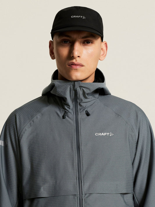 Men's Pro Hydro Running Jacket 3 - Norit/Grey Craft Sportswear NA