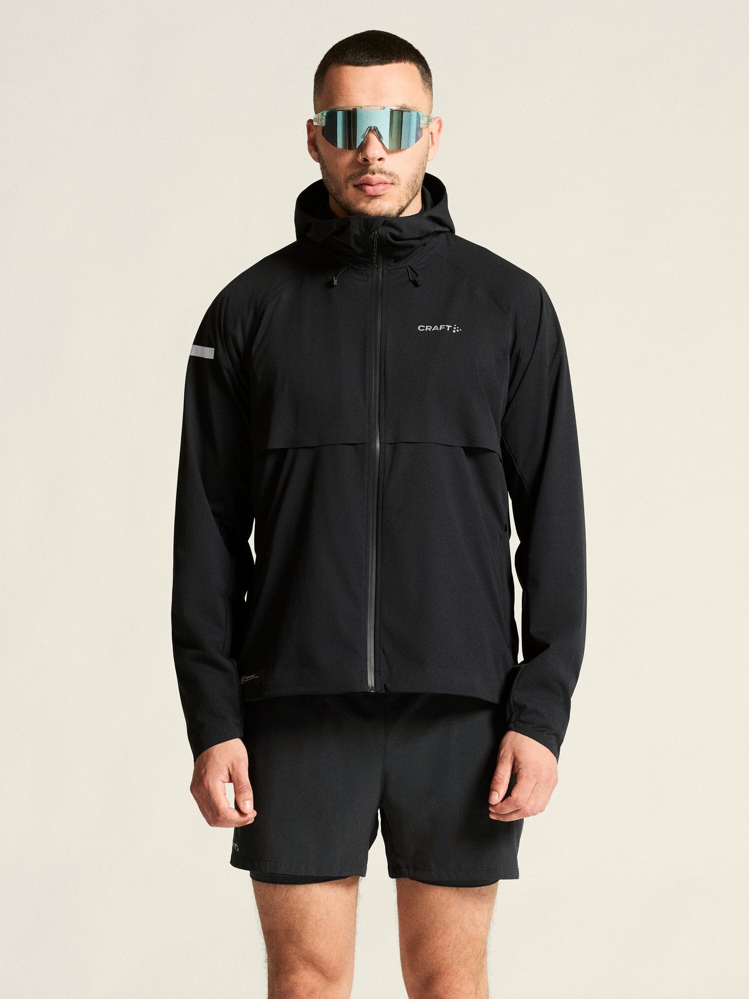 Men's Pro Hydro Running Jacket 3 - Black Craft Sportswear NA